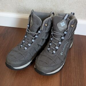 Columbia Women's Gray Fleece-Lined Shoes